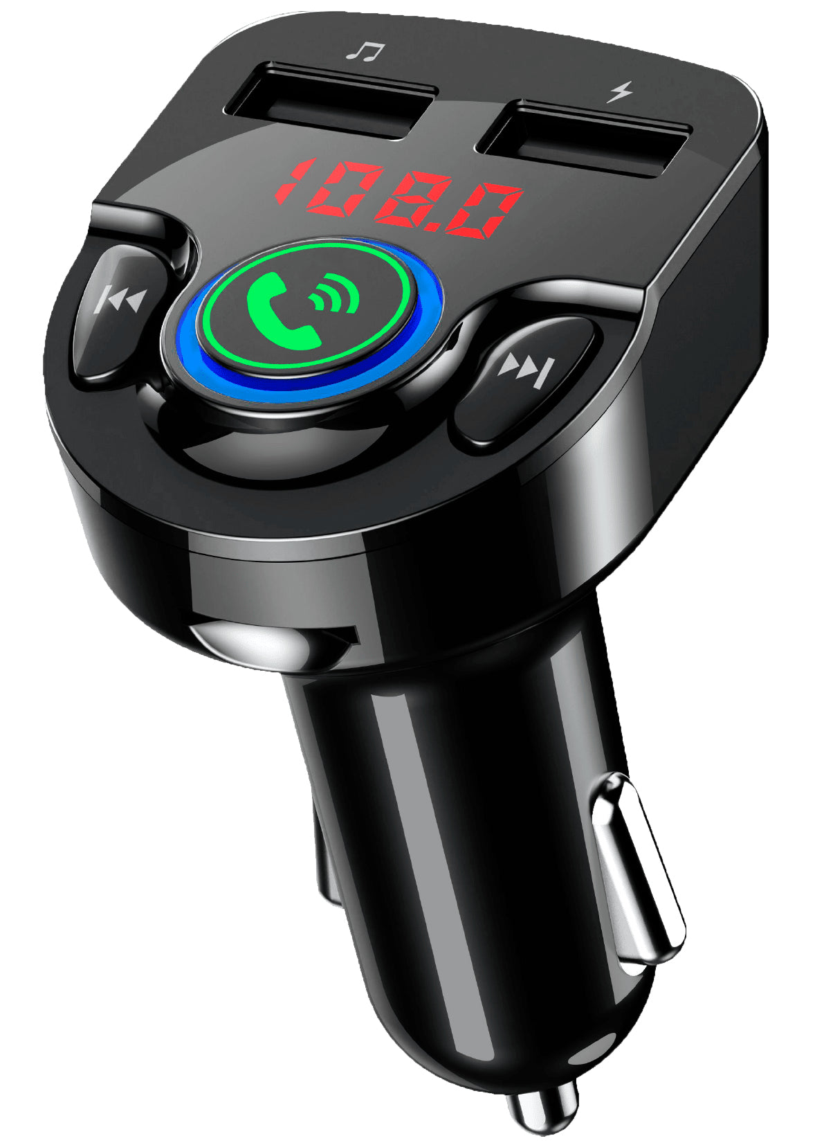 Transmisor BT Doble puerto USB PERFECT CHOICE PC-331148 - Negro, 87, 5 - 108 MHz Transmisor BT Doble puerto USB PERFECT CHOICE PC-331148 - Negro, 87, 5 - 108 MHz